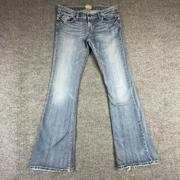 BKE Denim - BKE Jeans Womens 30 X 33 Light Wash Blue Low Rise Bootcut Stretch Denim Pants